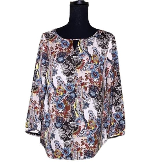 Chico's Tops - NWT Chico’s Paisley Keyhole Pullover Tunic